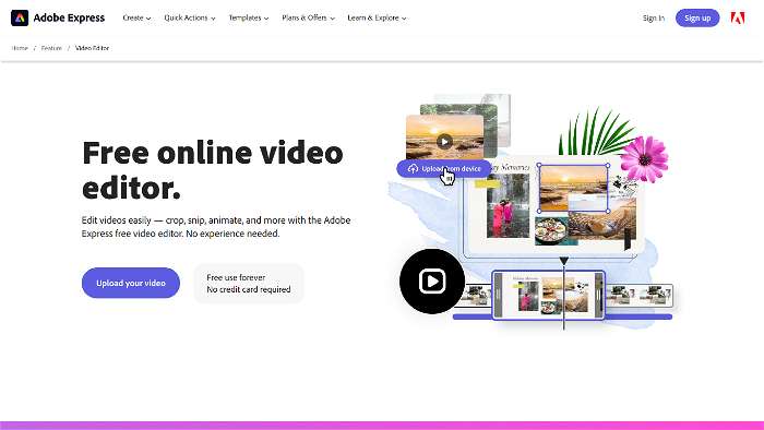 Thumbnail showing the logo and a screenshot of Adobe Express