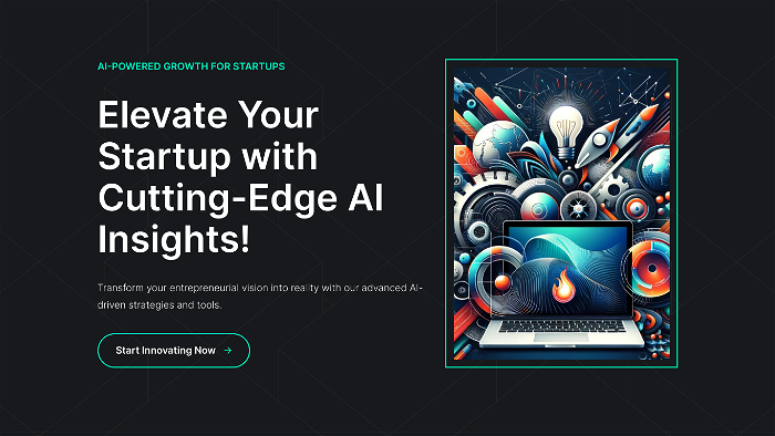 screenshot of AI Startup Insights's website
