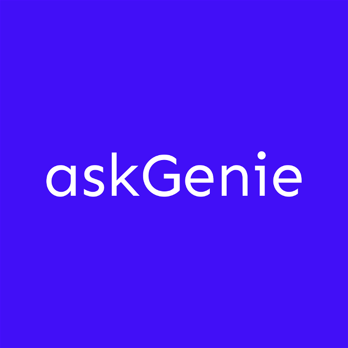 Thumbnail showing the Logo and a Screenshot of askGenie