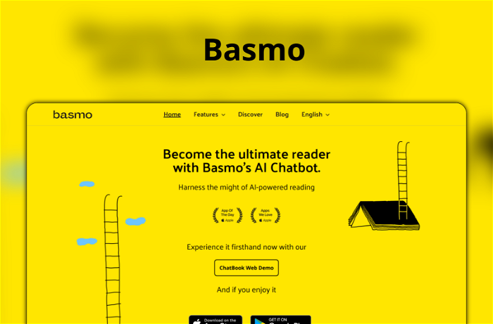 Thumbnail showing the Logo and a Screenshot of Basmo