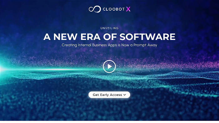 screenshot of Cloobot X's website