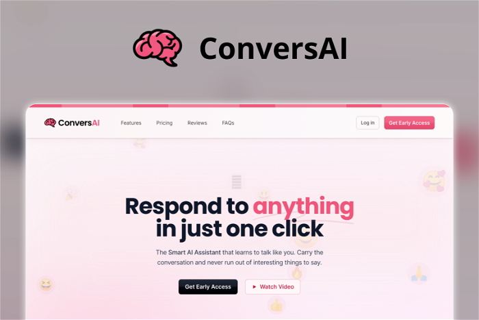 Thumbnail showing the Logo and a Screenshot of ConversAI