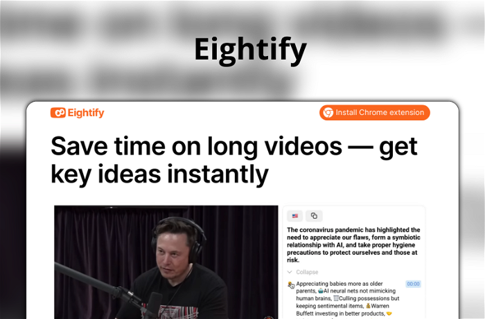 Create a compelling About Us page — Eightify