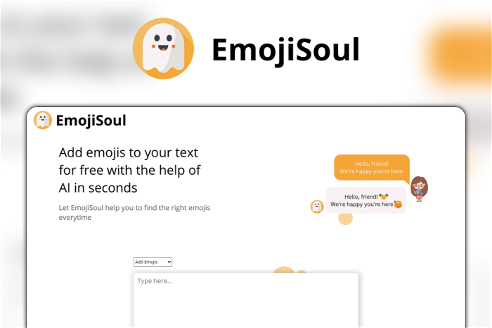EmojiSoul Thumbnail, showing the homepage and logo of the tool