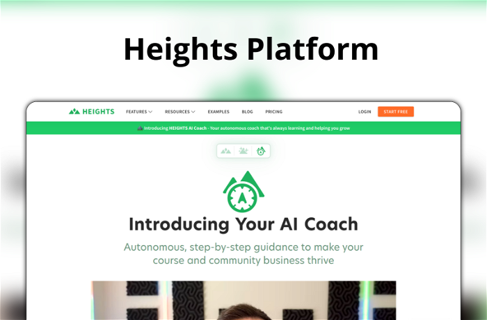 Heights Platform Thumbnail, showing the homepage and logo of the tool