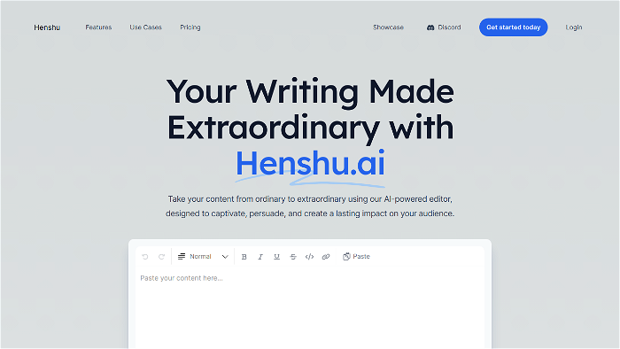 Thumbnail showing the Logo and a Screenshot of Henshu