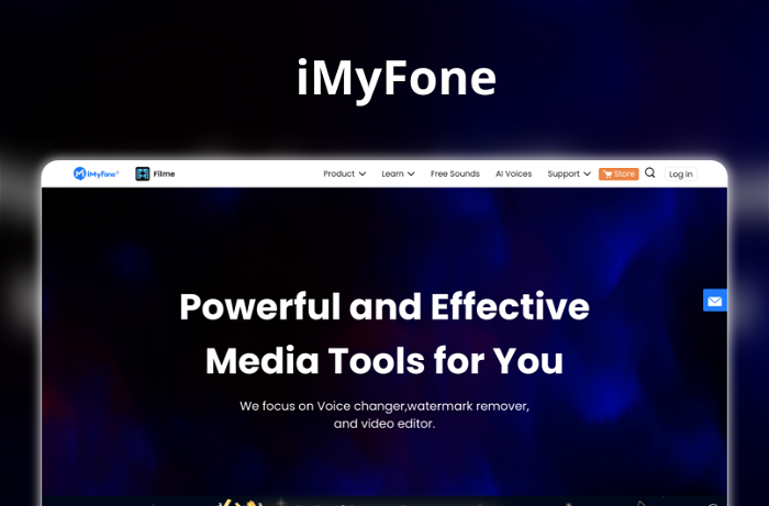 Thumbnail showing the Logo and a Screenshot of iMyFone
