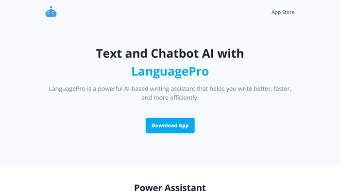 screenshot of LanguagePro's website