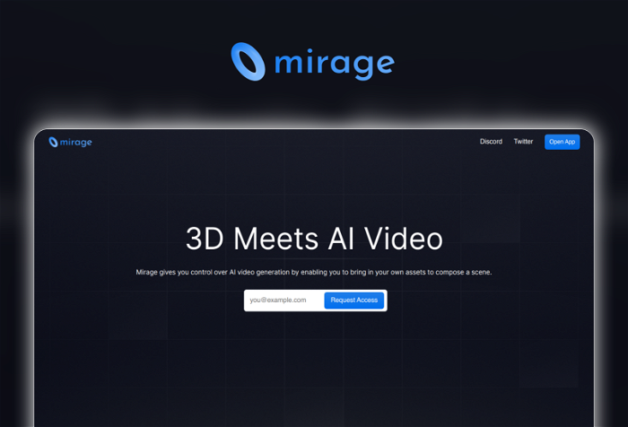 Mirage - Top 10 công cụ AI 3D hàng đầu dành cho nhà thiết kế
