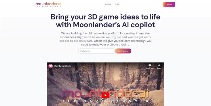 Thumbnail showing the Logo and a Screenshot of Moonlander
