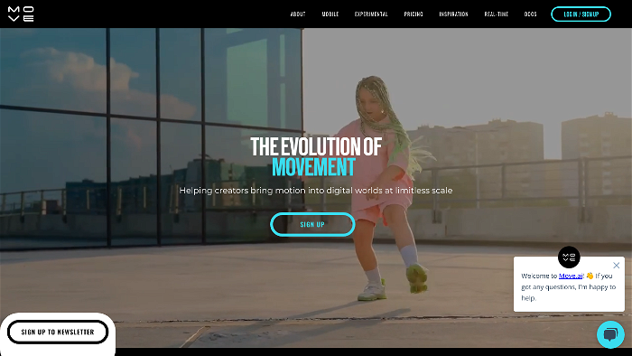 Screenshot of Move's website.