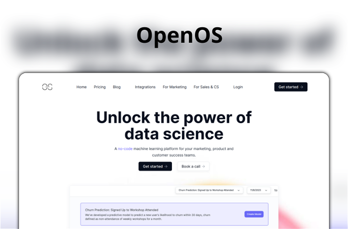 Thumbnail showing the Logo and a Screenshot of OpenOS