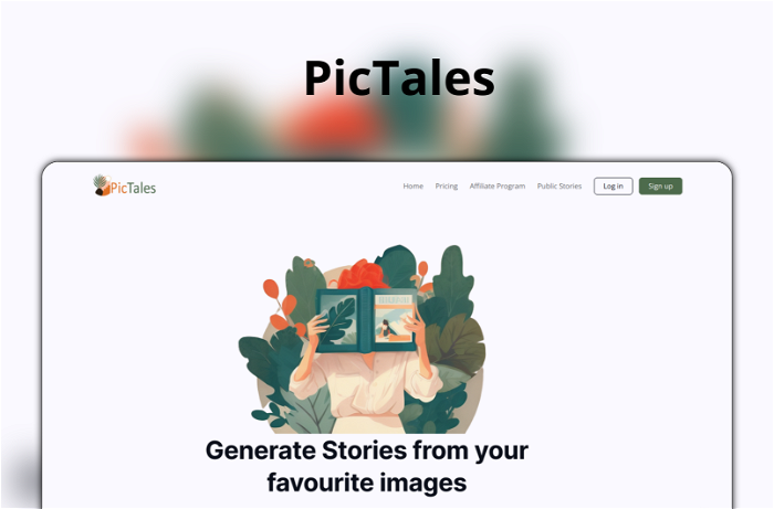 Thumbnail showing the Logo and a Screenshot of PicTales