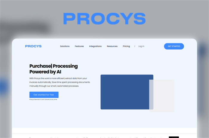 Procys Thumbnail, showing the homepage and logo of the tool
