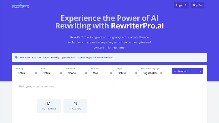 Thumbnail showing the logo and a screenshot of RewriterPro