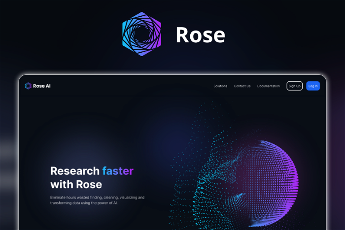 Thumbnail showing the Logo and a Screenshot of Rose
