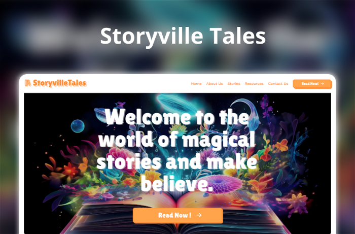 Storyville Tales Thumbnail, showing the homepage and logo of the tool