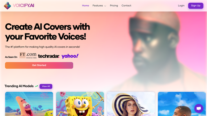 screenshot of Voicify's website