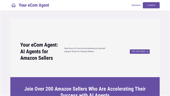 Thumbnail showing the logo and a screenshot of Your eCom Agent