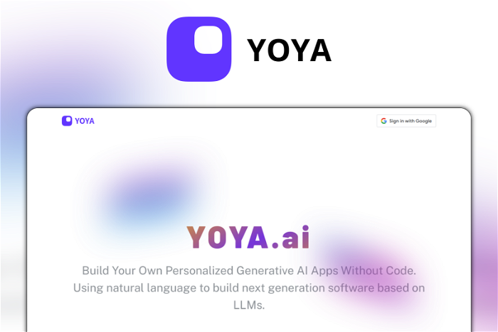 YOYA Thumbnail, showing the homepage and logo of the tool